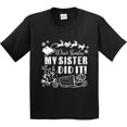 thumbnail image 3 of Inktastic Dear Santa, My Sister Did It Funny Christmas Youth T-Shirt, 3 of 5
