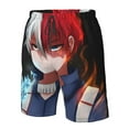 thumbnail image 5 of Todoroki Shoto My Hero Academia Men's Beach Shorts Swim Trunks Casual Quick Dry Board Shorts Swimwear with Mesh Lined and Pockets, 5 of 8