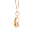 thumbnail image 2 of Pear Shaped Citrine Solitaire Pendant-925 Sterling Silver Pendant-Citrine Pendan, 2 of 2