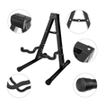 thumbnail image 3 of Soporte De Guitarra De Metal Plegable, Soporte De Base Belug Negro, 3 of 5