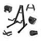 thumbnail image 3 of Soporte De Guitarra De Metal Plegable, Soporte De Base Belug Negro, 3 of 5
