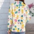thumbnail image 5 of Hawaiian Womens Shirt Floral Long Sleeve Button Down Shirt Soft Cool Summer Hawaii Shirts, 5 of 5