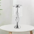 thumbnail image 4 of Candle Holder Candlestick Centerpiece for Table Hotel Wedding Silver Centerpiece restaurant Small, 4 of 7