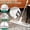 White, variant on 18" Professional Microfiber Mop Floor Cleaning System, Flat Mops with Stainless Steel Handle, 4 Reusable Washable Mop Pads, Wet and Dust Mopping for Hardwood, Vinyl, Laminate
