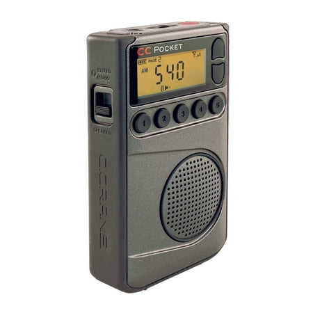 portable radio pocket fm am digital crane noaa timer sleep clock weather cc walmart