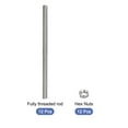 thumbnail image 3 of Unique Bargains 12Pack M6 x 200mm Fully Threaded Rod w 12Pack Hex Nuts, 1mm Pitch 304 Stainless Steel Right Hand Threaded Rod, 3 of 4