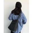 thumbnail image 7 of Kukuzhu Unisex Denim Shoulder Bag Canvas Crossbody Bag for Women Men Knot Tote Bag Casual Aesthetic Messenger Bag Large Hobo Bag, 7 of 7