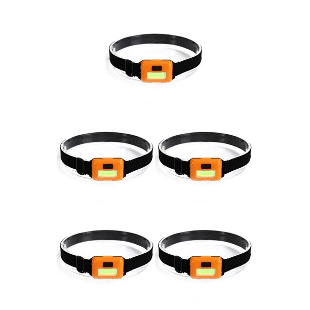 Faro LED COB Yuarrent potente brillo linterna de cabeza Amarillo 5piezas