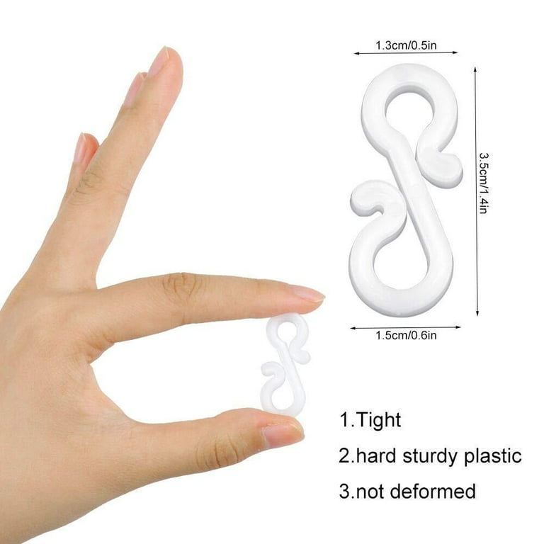 Meetory Christmas Mini Gutter Hang Hooks Weatherproof Plastic S