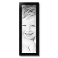 thumbnail image 2 of ArtToFrames 7" x 22" Satin Black Picture Frame, 7x22 inch Black Wood Poster Frame (WOM-1451), 2 of 8