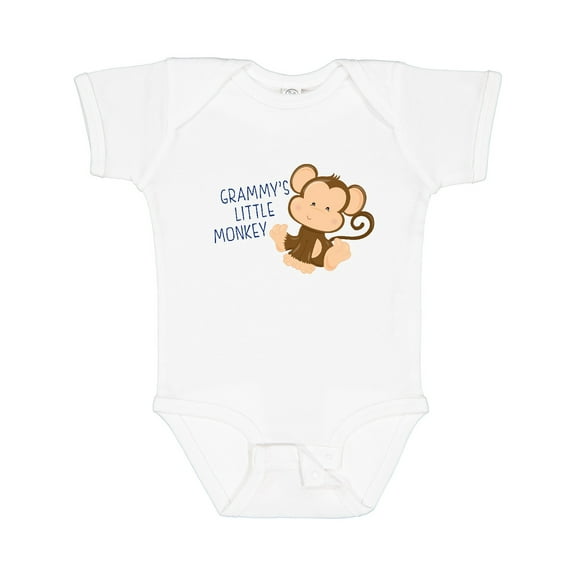 Inktastic Grammy's Little Monkey Boys or Girls Baby Bodysuit