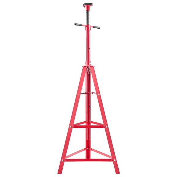 KFFKFF Under Hoist Tripod Stand, 2 Ton (4409 lbs) Capacity, Adjustable High Lift Jack Stand with 4 Height Levels, Lifting Range 47.24" to 84.65", Durable Carbon Steel Construction for Vehicle Support
