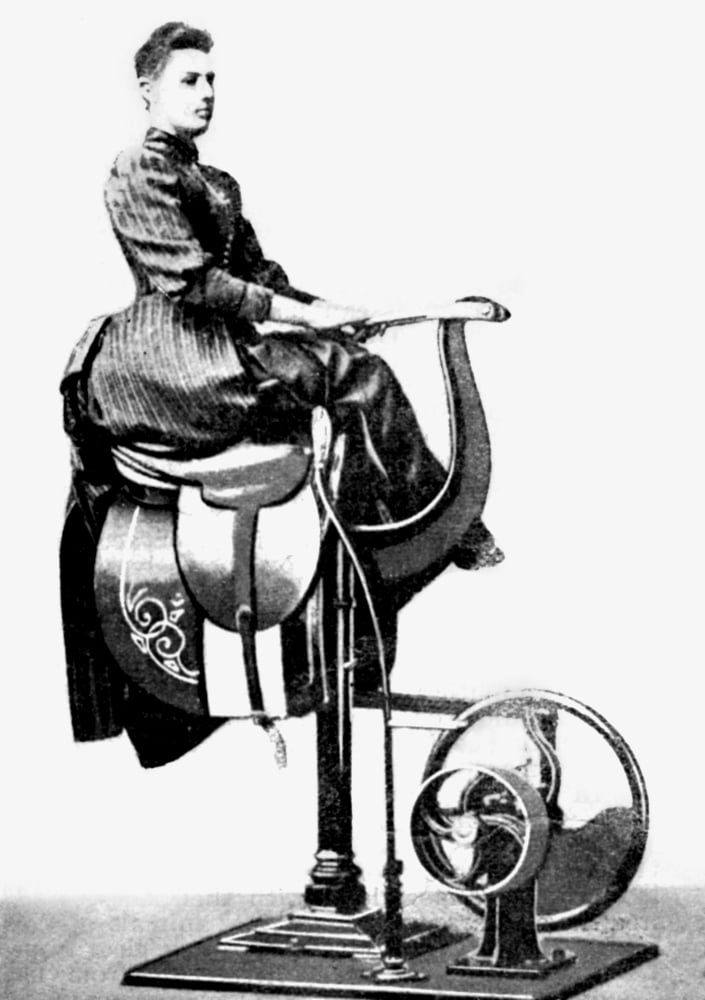Exercise Machine 1896 NVibration In The Saddle Curative Gymnastics