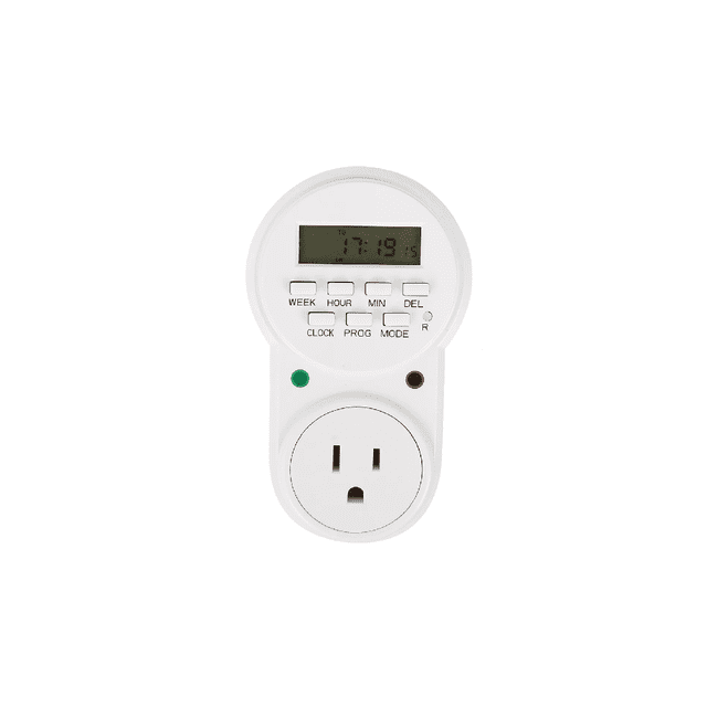 Temporizador Digital Con 8 Eventos Programables 15a 1875w blanco