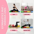 thumbnail image 5 of Signature Fitness 4ft x 8ft x 2in Folding Gymnastics Mat, 4-Panel Exercise Mat with Handles, PVC Leather + EPE Foam, Multiple Colors, 5 of 5