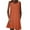 Orange, variant on Patlollav Womens Dress,Women'S Fashion Casual Holiday Summer Round Neck Pockets Solid Color Sleeveless Party Beach Dress