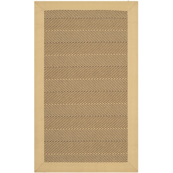 SAFAVIEH Sierra Gertrude Border Area Rug, Brown/Honey, 2'6" x 4'2"