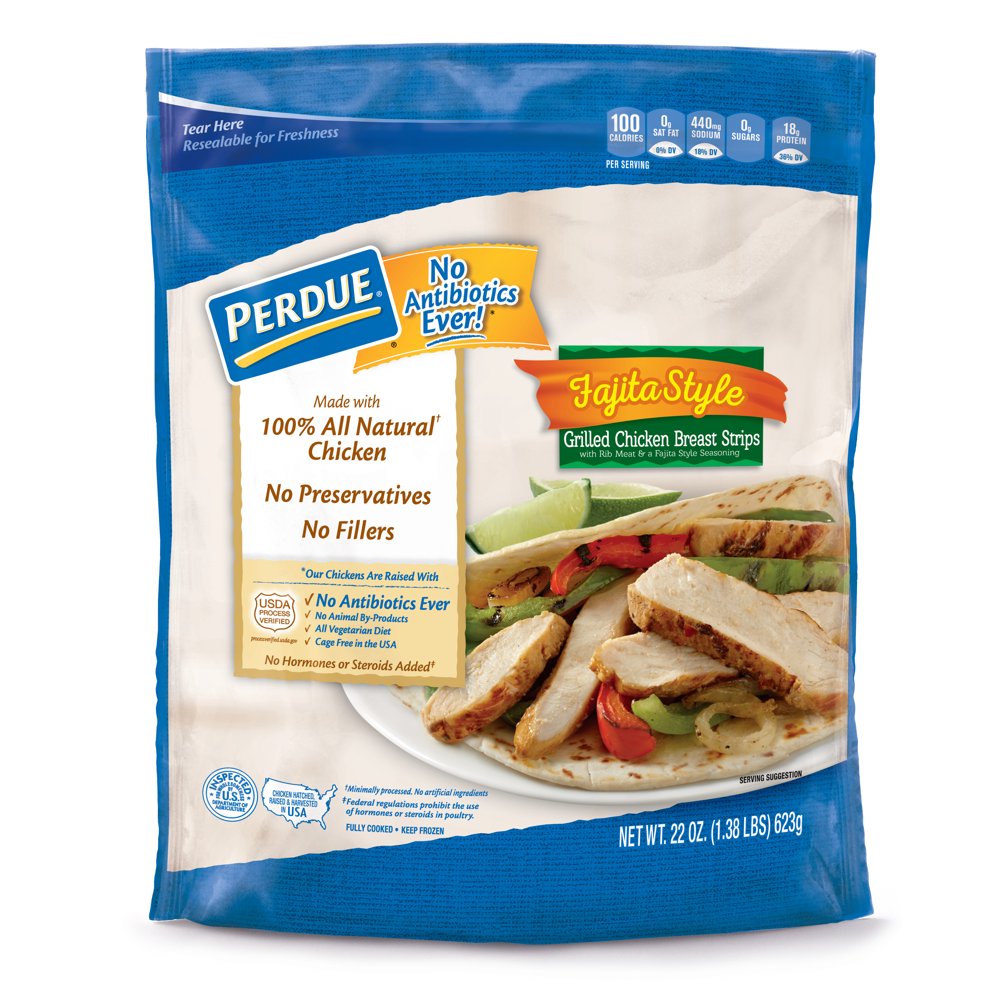 Perdue Fully Cooked FajitaStyle Grilled Chicken Breast Strips (22 oz