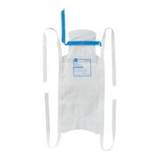 Medline Refillable Ice Bag with Clamp Closure White, Pack of 2