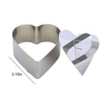 thumbnail image 2 of HAHUT Stainless Steel Dessert Food Molds with Pushers, Cake Cooking Rings for Kitchen Tools, Baking Pastry & Desserts Making (Heart), 2 of 8