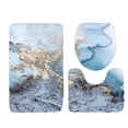 thumbnail image 1 of Ounissouiy Tapa de inodoro duradera y elegante, contornos de arte moderno para juego de alfombras de baño antideslizantes, 3 pack/lote Juegos de accesorios de baño Y181009-C008, 1 of 6