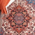thumbnail image 6 of SAFAVIEH Journey Casey Oriental Machine Washable Area Rug, Ivory/Red, 6'7" x 6'7" Round, 6 of 8