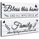 thumbnail image 1 of 2 piezas de letreros rústicos de madera CHAO decoración de pared de madera para la familia, 1 of 5