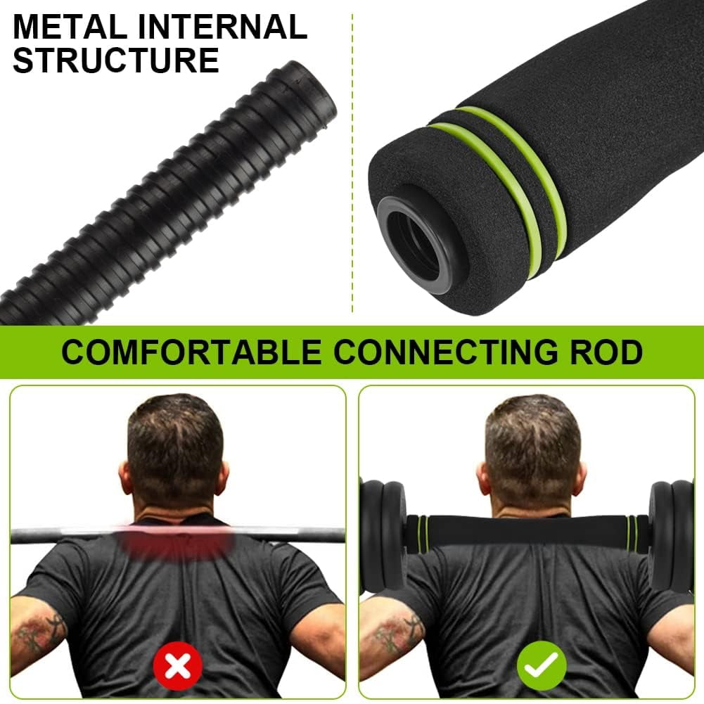 88 LBS Adjustable Dumbbell Set with Iron Grip for Home Gym,4-in-1 Adjustable Weights as Barbell Set, Dumbbell Set,Kettlebells and Push-up