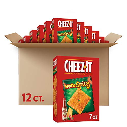 CheezIt Hot & Spicy Tabasco Cracker, 7 Ounces, 12 per case