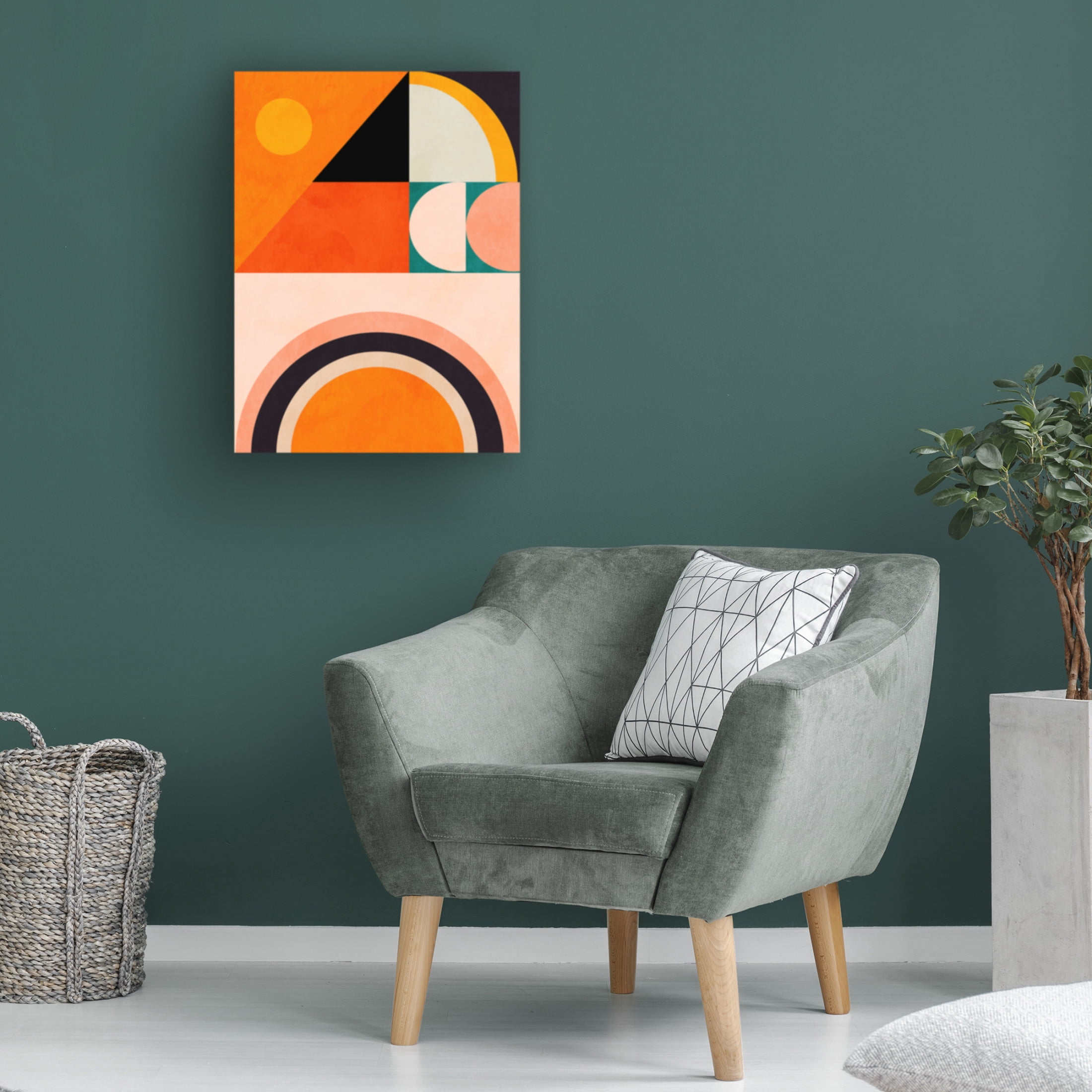 Trademark Fine Art Ana Rut Bre Playing Around Shapes 4 Canvas Wall Art