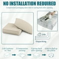 thumbnail image 5 of Kimunuk Outdoor Deep Seat Cushion Set, 24" x 24" x 6.5" Patio Furniture Chair Cushions Replacement for Sofa Couch, Cream, 5 of 6