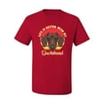thumbnail image 2 of Wild Bobby, Life is Better with My Daschund Cute, Dog Lover, Men Graphic Tee, Red, Large, 2 of 4