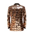 thumbnail image 3 of Rggeeun Blazer For Men Stylish Suit Jacket With Sequin Design Mens Wedding Guest Party Dressy Blazers Jackets Fashion, 3 of 9