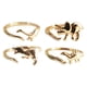 thumbnail image 1 of 4 s temáticos de dinosaurios de moda, ajustable de Color dorado para mujeres, hombres, , regalos, decoración de accesorios Fernando Anillos de aleación de dinosaurio, 1 of 8