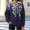 Navy, variant on Ciovxyn Women's Drop Shoulder Printed Hoodie Long Sleeve Loose Casual Streetwear Sweatshirt