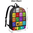 thumbnail image 4 of Sprunki Game Backpack Large Capacity Laptop Backpack Travel Backpacks For Unisex 17in Style 1, 4 of 8