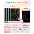 thumbnail image 3 of Tableta de escritura LCD FLUESTON Doodle Board de 10 pulgadas, rosa, 3 of 7