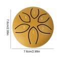 thumbnail image 3 of Instrumentos Percusión Tambre Handpan Acero Tambor 3 Pulgadas 6 Notas (oro), 3 of 9