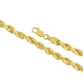 thumbnail image 2 of 14K Yellow Gold Diamond Cut Rope Chain Necklace for Men and Women â€“ Measures 5mm Thickness x 22 Inches Length, 2 of 7