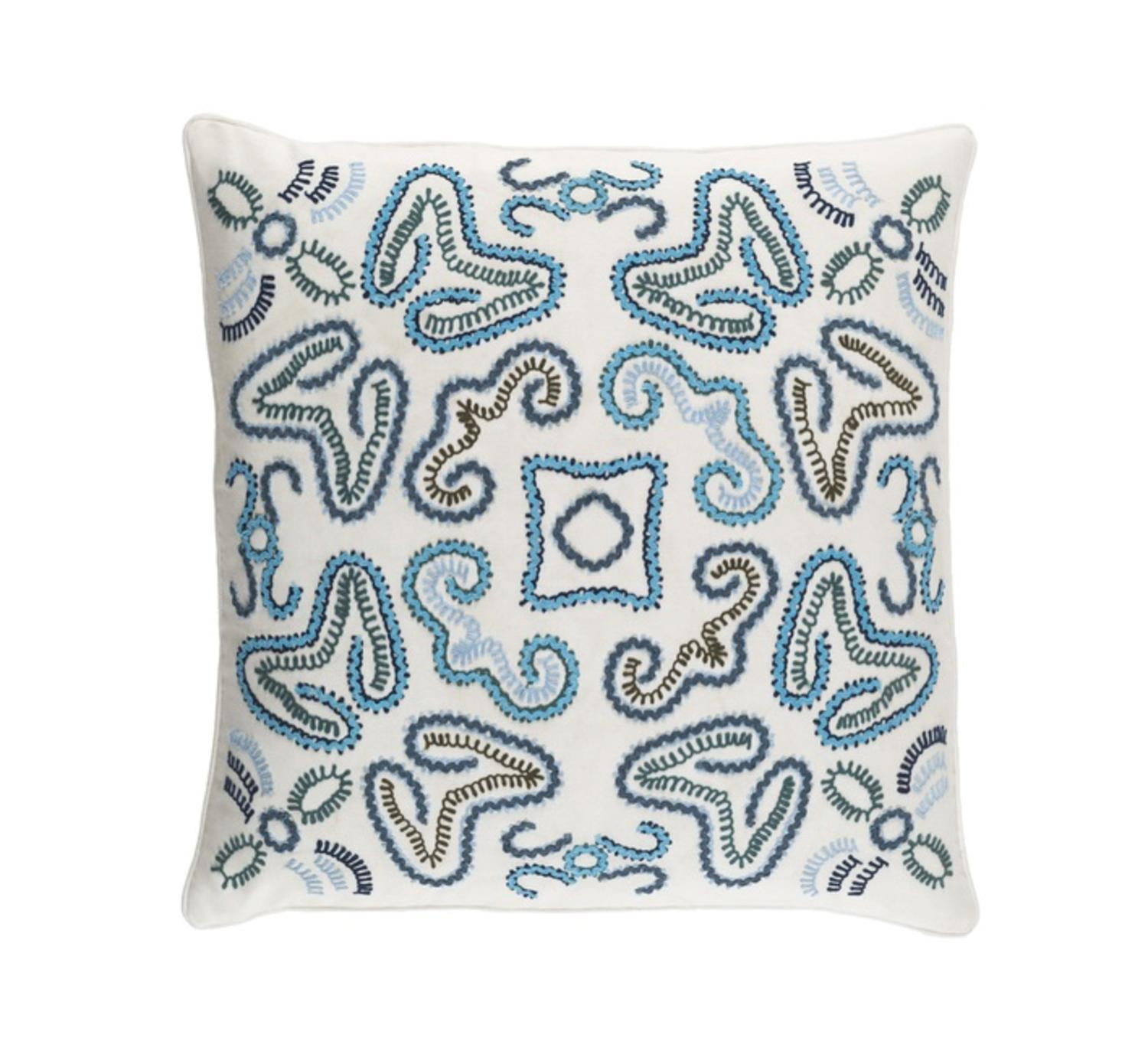 cerulean blue throw pillows