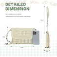 thumbnail image 2 of LHSHID Straw Clutch Purse for Women Envelope Wallet Straw Crossbody Shoulder Handbags Summer Beach Woven Bag, 2 of 6