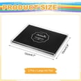 thumbnail image 2 of Uxcell 2Pcs Large Black Stamp Ink Pad, 3.9x4.7 Inch Washable Craft Finger Stamps Pad for Paper Wood Fabric Inkpad DIY Card Making, 2 of 7