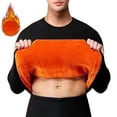 thumbnail image 2 of Breezora Crew Neck Thermal Top for Men Winter Underwear Heavyweight Fleece Warm Base Layer Cold Weather L Size Black, 2 of 6