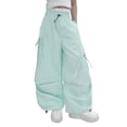 thumbnail image 2 of Girls Pants Girls' Fashion Kids Cargo Pants Comfortable Casual Jogger Durable Playwear for Daily Outdoor Activities and Workwear, 2 of 10