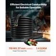 thumbnail image 6 of KFFKFF 50 FT 6AWG Portable Power Cable (4 Conductor), Durable 600V SOOW Electrical Cable, Industrial-Grade Electric Wire, Flexible Rubber Jacket, Copper Extension Cord for Welding Equipment, 6 of 9