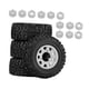 thumbnail image 3 of 4 ruedas y neumáticos para camión RC 1/10, piezas de coche RC, durabilidad, resistentes, repuestos profesionales, accesorios de repuesto para Blanco, 3 of 8