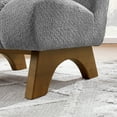 thumbnail image 6 of Art Leon Modern Accent Chair, Sherpa Fabric with Deep Upholstered,Single Sofa Chair for Living Room,Gray, 6 of 9