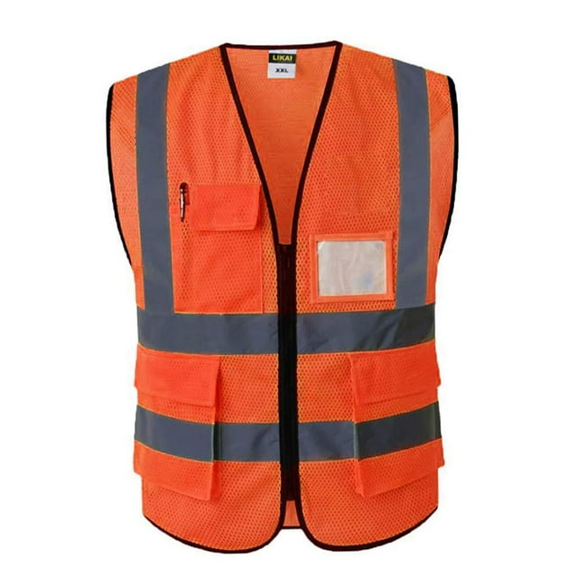 Chaleco de Seguridad Sunnimix Reflectante Talla S M L Naranja Amarillo