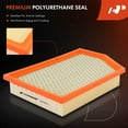 thumbnail image 4 of A-Premium 2-PC Engine Air Filter Compatible with Jeep Cherokee, 2014 2015 2016 2017 2018, Flexible Panel, Replace# 52022378AA, 4 of 6