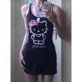 thumbnail image 5 of Sanrio Hello Kitty Y2K Robe Débardeur Noire Style Japonais des Années 2000 Courte Sans Manches Mini Robe Mode Été Aguichant Robe Moulante FJH FJH, 5 of 5